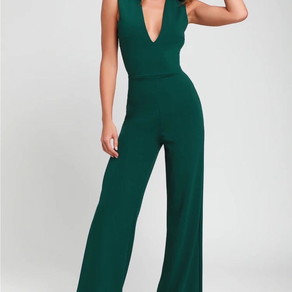 Emerald Green Sleeveless Jumpsuit